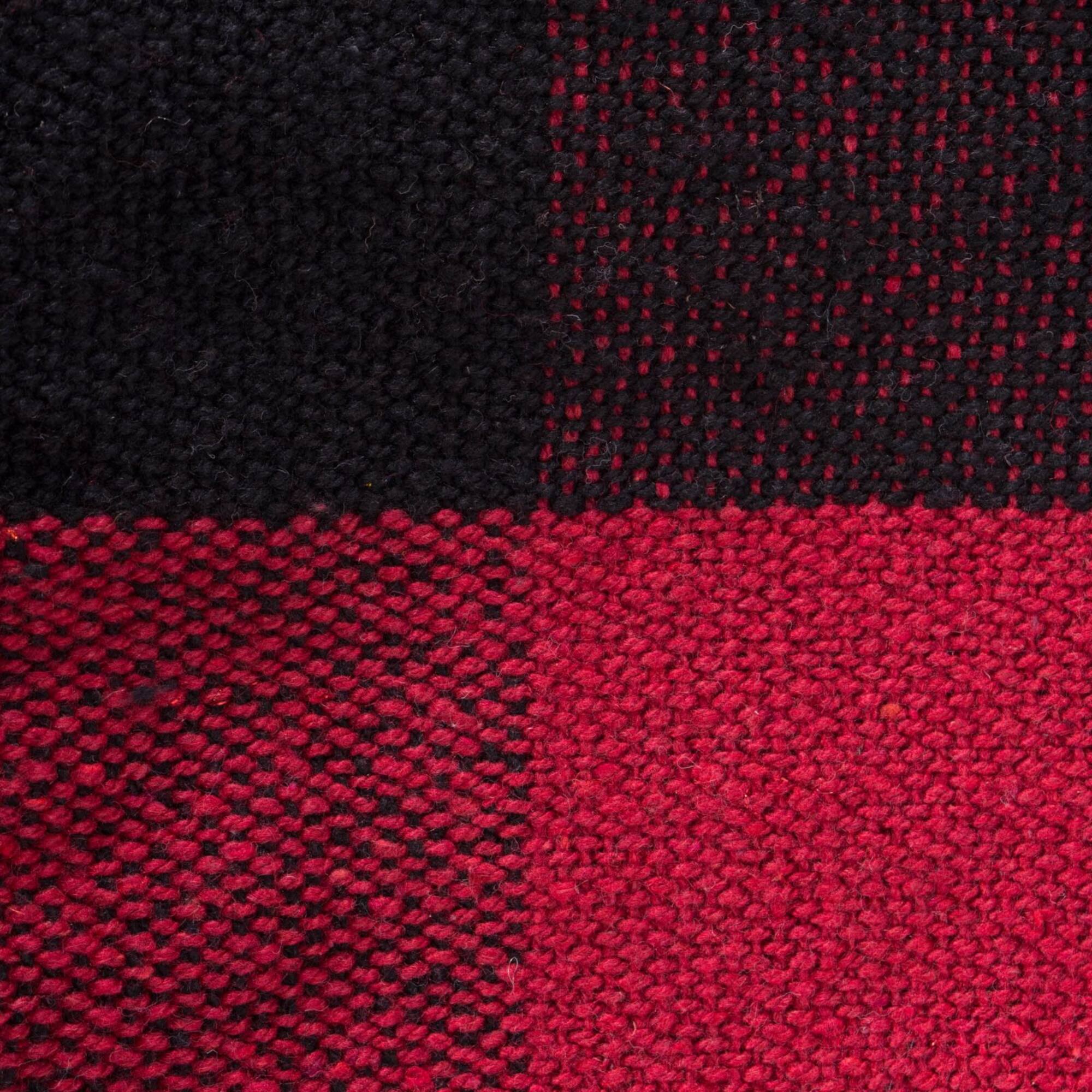 DII® Tango Red & Black Buffalo Check Throw